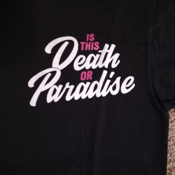 Black Graphic Skeleton Design Tee NWOT - Picture 6 of 9